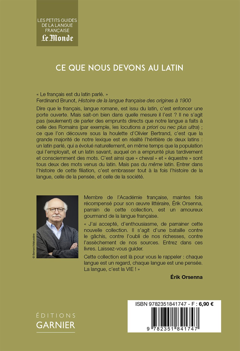Amazon Fr Ce Que Nous Devons Au Latin Bertrand Olivier Livres