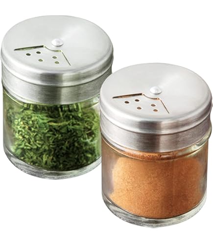 thumbnail image 2 of Glass Salt And Pepper Shakers Set - 3 Oz Dual Perforated Top Spice Containers, 2 Pack 2 of 14