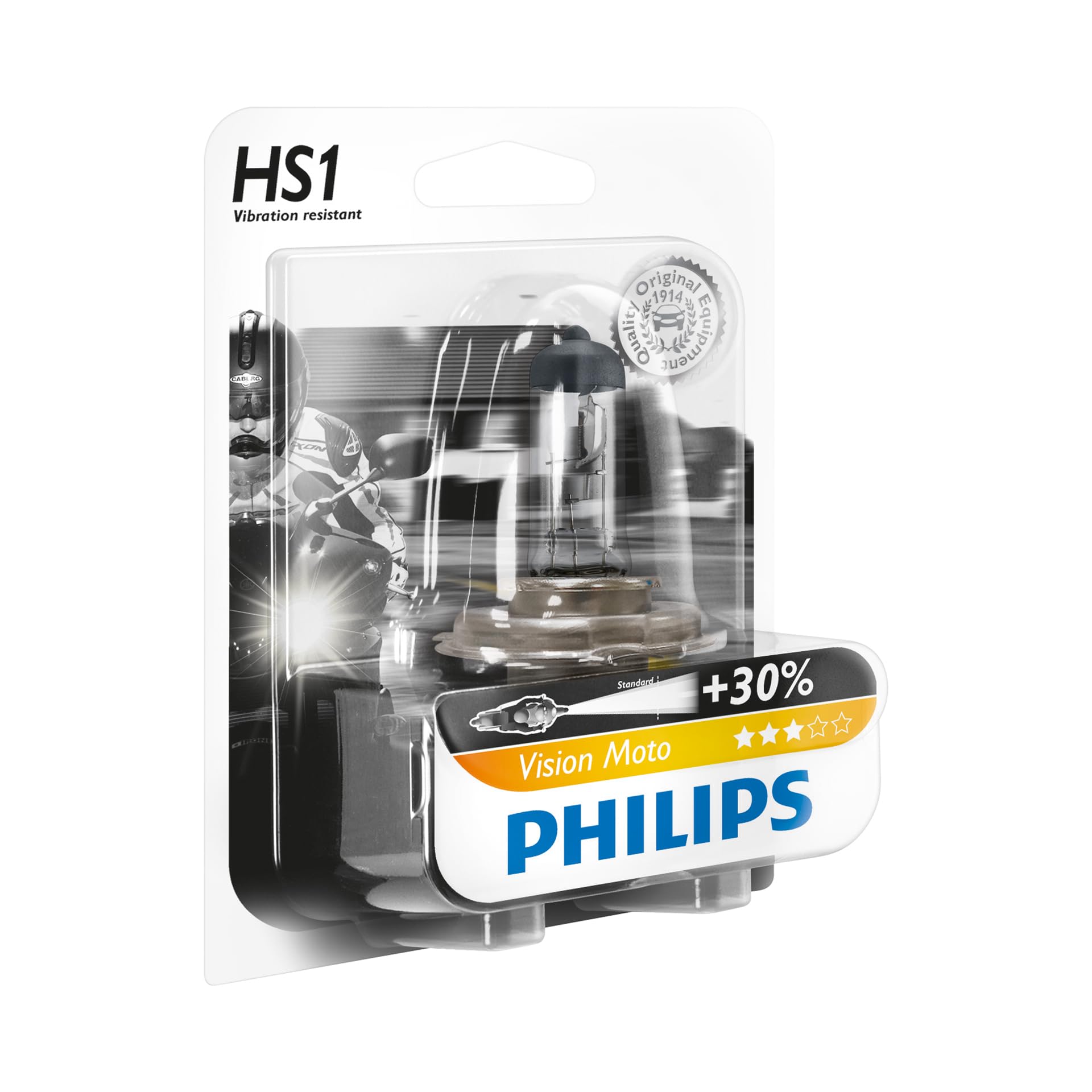Philips Vision Moto HS1 12636BW Motorbike Headlight Bulb Single in Blister Pack