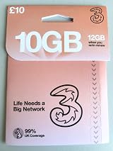 Three Network Pay As You Go Sim Card view 1