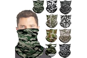 GDLPENGRU Neck Gaiter Face Cover Gator Mask Bandana Scarf Neck Warmer Balaclava Headband Headwear Head Wrap for Outdoors