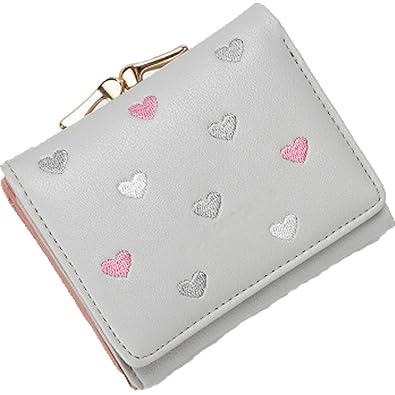 Amazon 財布 レディース 折り ハート 刺繍 かわいい 4色 おしゃれ Amazon 財布 レディース 折り ハート 刺繍 かわいい 4色 おしゃれ