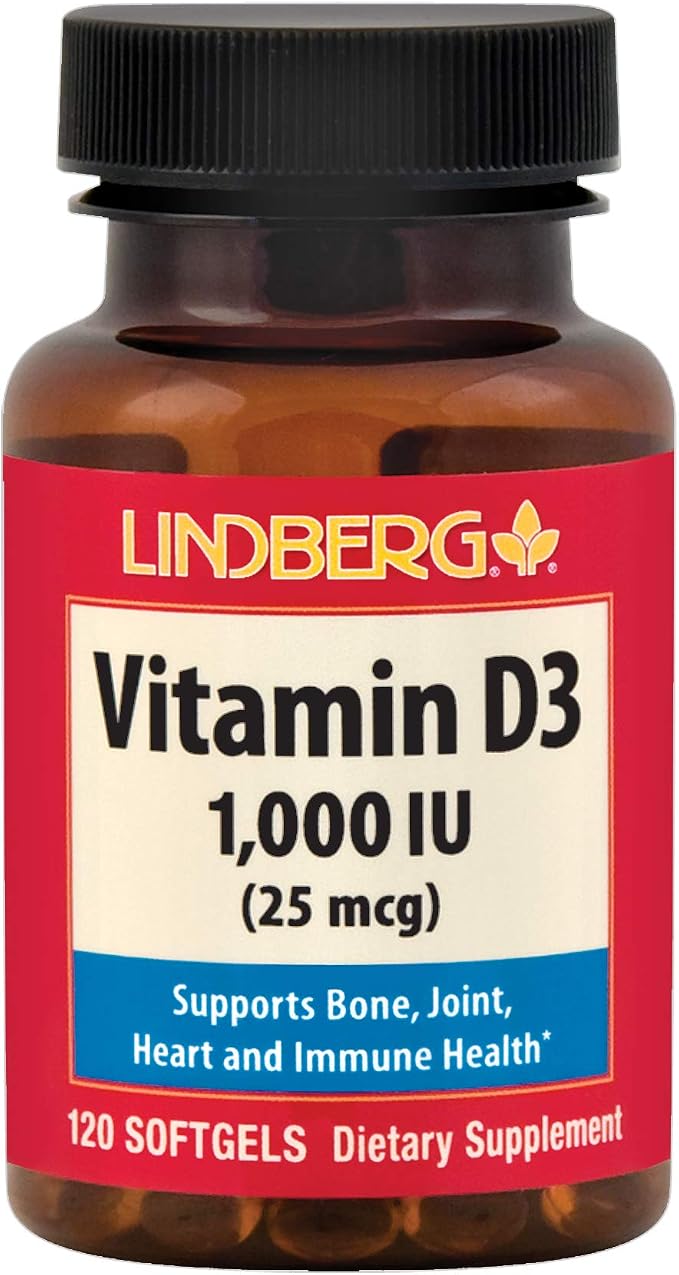 Lindberg Vitamin D3 1000 IU, 120 Softgels