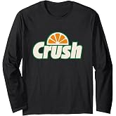 Crush Orange Slice Graphic Throwback Design Long Sleeve T-Shirt