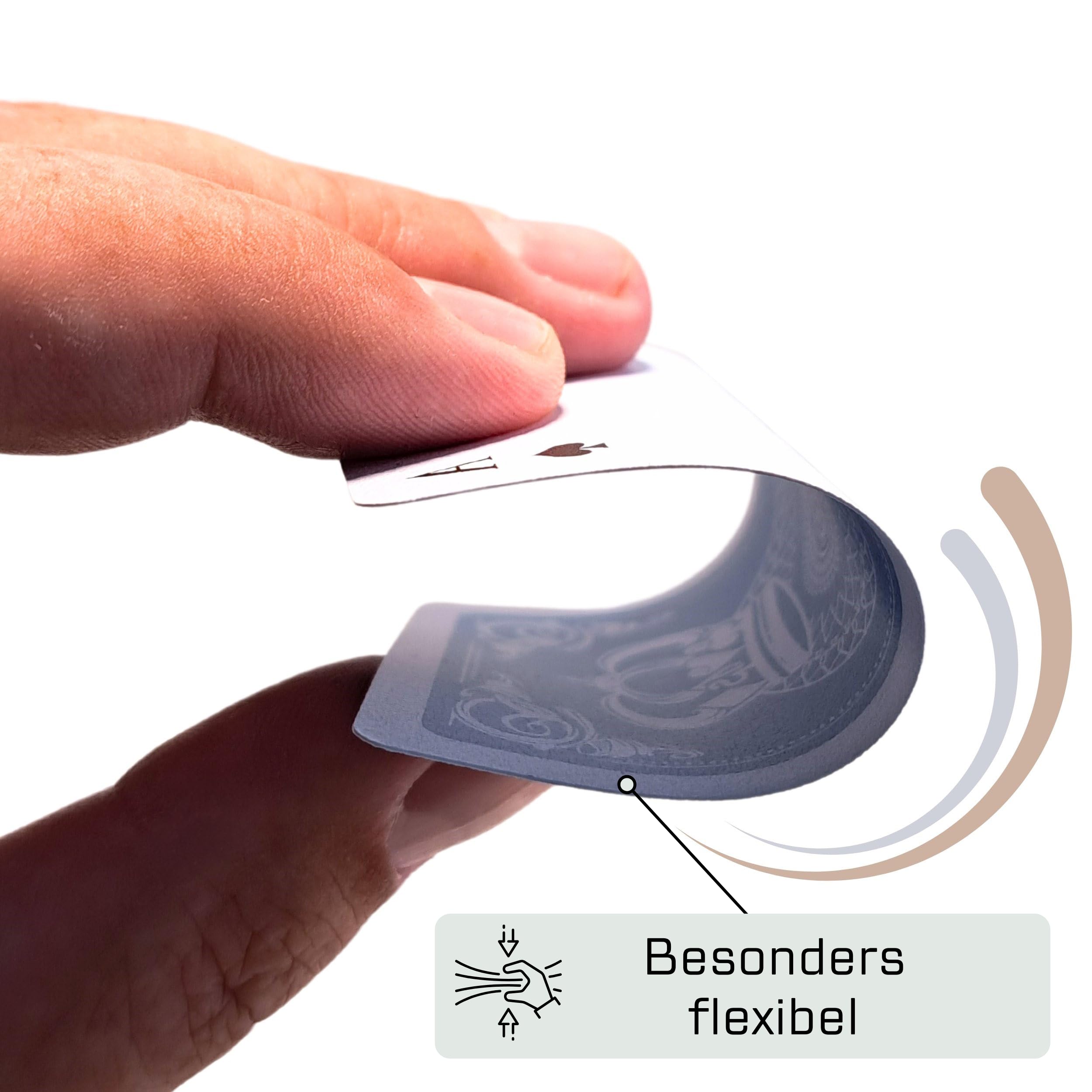 TS Spielkarten, Romme 100% Kunststoff Kartenpiel - wasserfest und abwaschbar für Canasta, Bridge, Poker, Mau Mau mit klassisch französischem Bild, Plastik (Premium Edition) 2