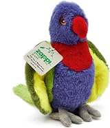 Zappi Co Ultra Soft Rainbow Lorikeet Plush Toy 21 cm Recycled