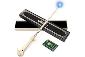 CaptainWiz Light Up Magic Wizard Wand with White Lighting Rechargeable Illuminating Witch Sorcerer Wand for Kids Cosplay Collection, Domination
