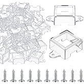Kittmip 144 Pcs Mount Compatible with 150 ft Govee H705 H805 (Non-Pro Version)Permanent Outdoor Lights Brackets with Screws for Soffit, Fascia, Clip Replace Glue(Clear)