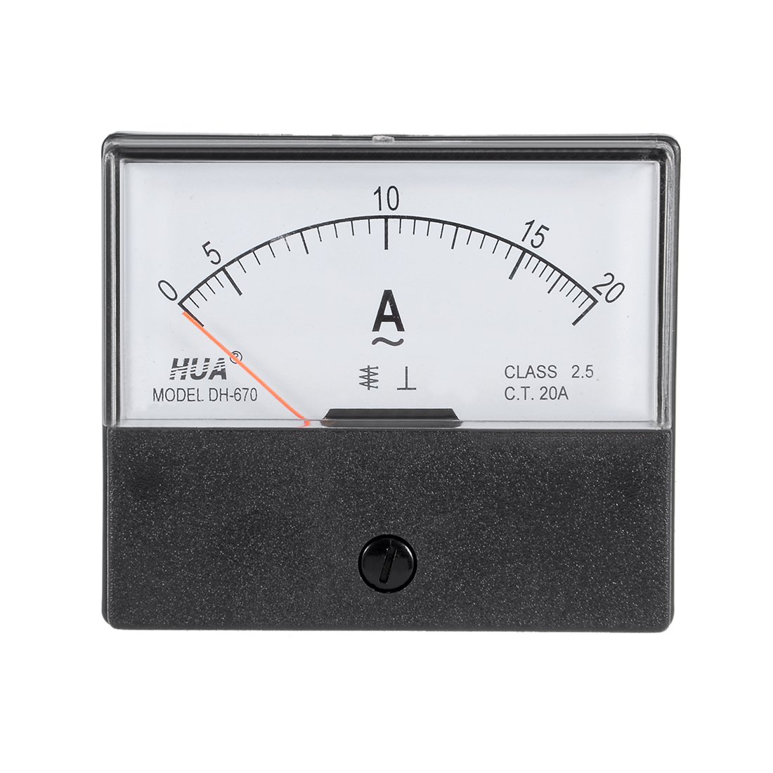 sourcingmap AC0-20A Dial Analog Panel Meter Ammeter DH-670 Class 2.5 Accuracy