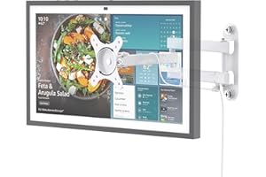 Mount for Echo Show 15 (1st, 2nd Gen) and Echo Show 21, Adjustable Echo Show 15 Wall Mount Bracket, Swivel Horizontal or Vertical, Extension Wall Mount Stand, by WAWXH1314