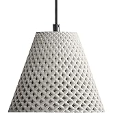 Golden Lighting Clarus 8" LED Pendant in Grey Cement