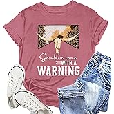 NEWKA Western Shirts for Women Cowboy Tshirt Country Themed Tee Tops