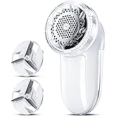 Bymore Fabric Shaver, Lint Remover, Lint Shaver Defuzzer Sweater Shaver for Clothes and Furniture with AC Adapter Pill Fuzz Remover-Pure White