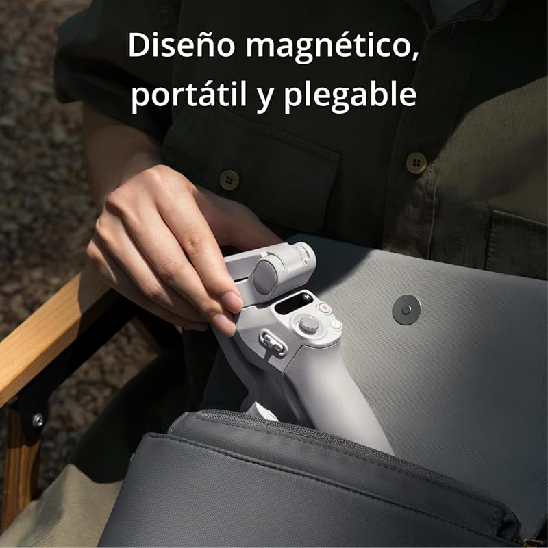Dji osmo mobile se estabilizador de telefone inteligente de 3 eixos, portátil e dobrável, braço extensível integrado, para android e iphone com shotguides, para vlogging, youtube e tiktok