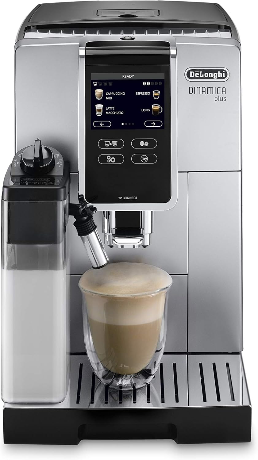 De Longhi Ecam 370 85 Sb Cafetera Automatica Dinamica 1450 W 1 8 Litros Plastico Plateado Y Negro Amazon Es Hogar Y Cocina
