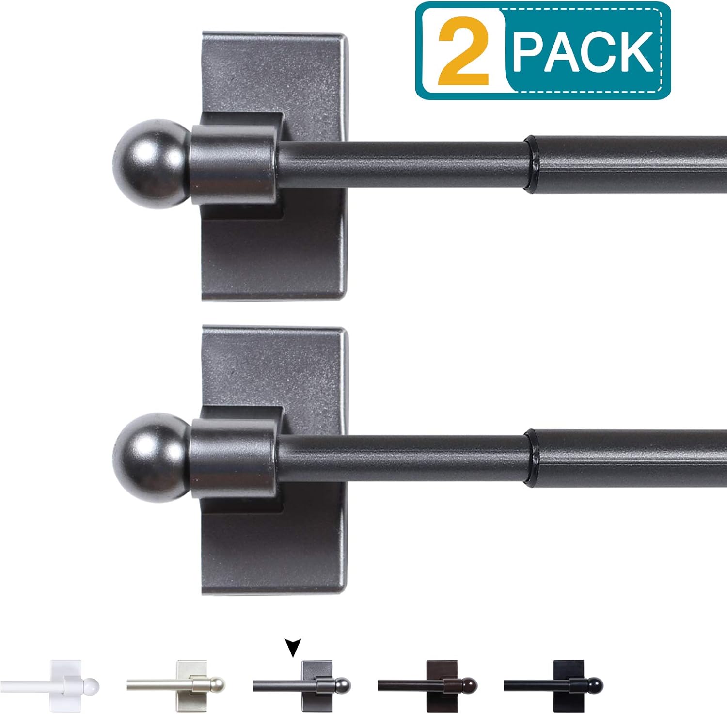 1/2 Inch Diameter Curtain Rods for Metal Doors MultiUse