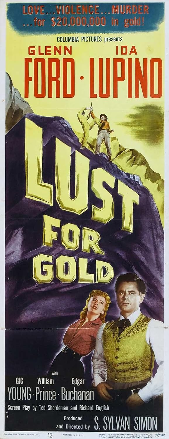 Lust for Gold Movie Poster (14 x 36 Inches