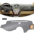 KEYOOG Dashboard Cover Dash Mat Fit for 2012-2007 Le-xus ES ES240 ES350 (for Left Hand Drive),Car Dash Board Mat Anti-Glare Carpet,Non-Slip Pad Sunshield Protector (Grey)
