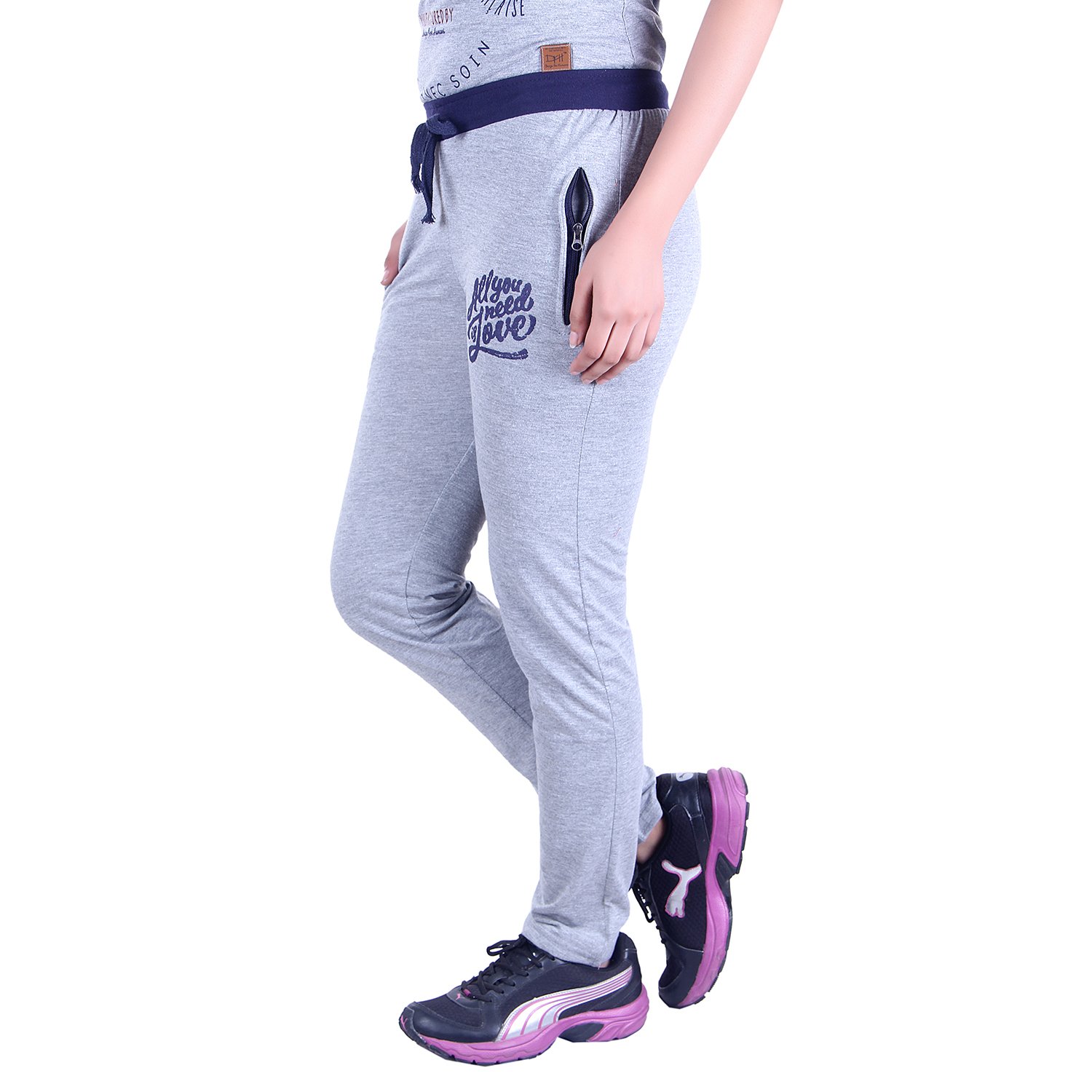 dfh women's cotton track pant