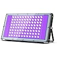 100W LED UV Black Light, Powerful UV Spotlight, IP66, 395nm UV Lamp for Christmas, Halloween Glow Party(1 Packs)