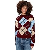 English Factory Women's Argyle Sweater