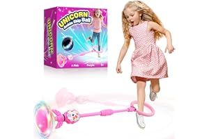 YOTOY Ankle Skip Ball for Kids Toys Age 6-10 Years Old, Unicorn Skip It Toy for Kids, Indoor & Outdoor Toys for Kids, Birthday Gift for 6 7 8 9 10 Year Old Girls