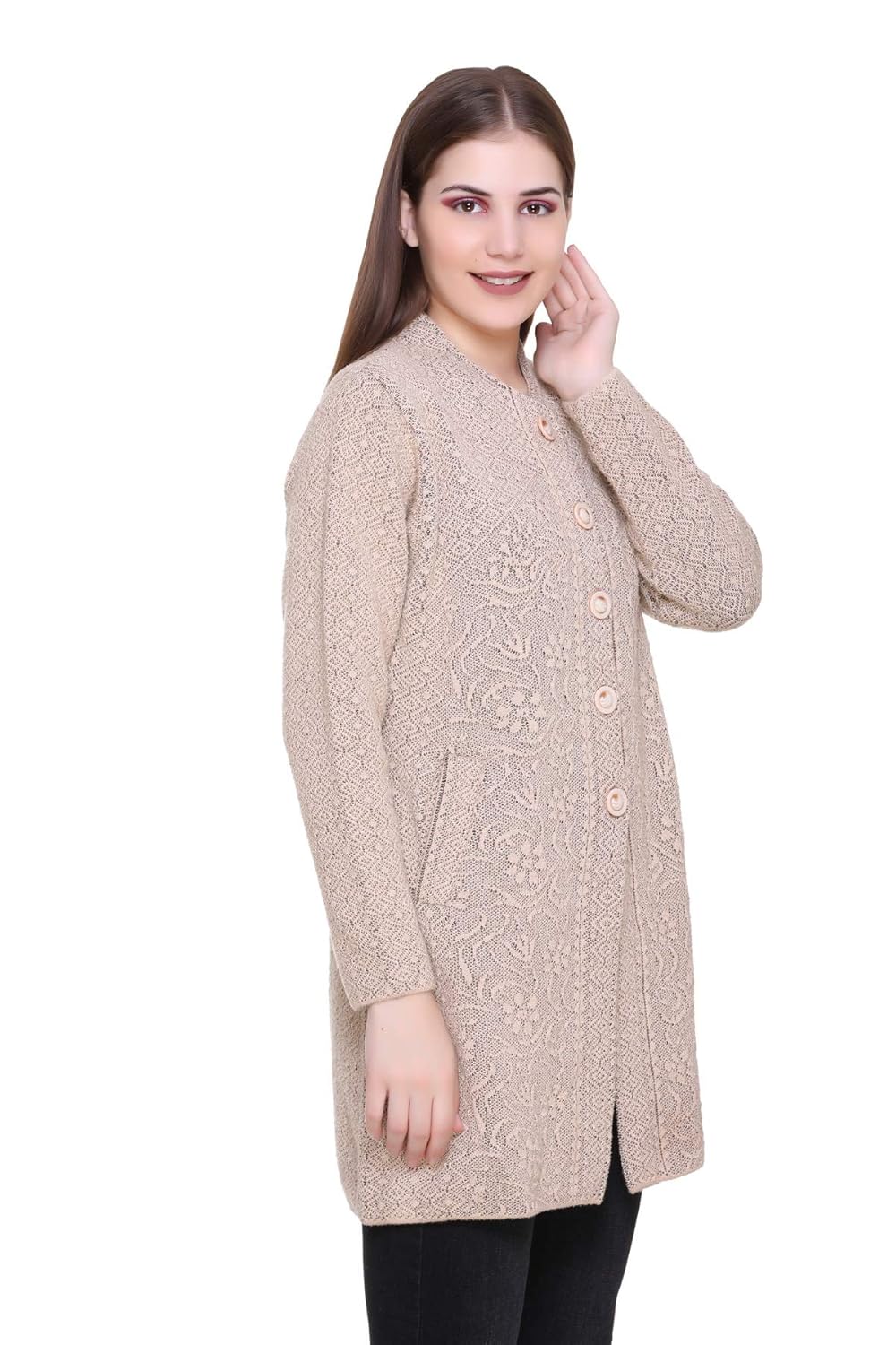 zoravie women's winter woolen coat