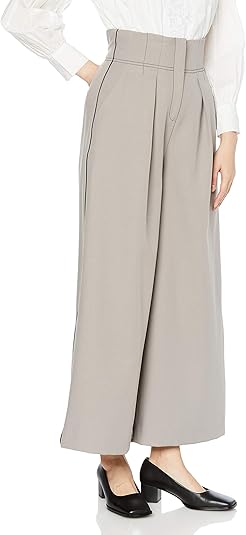 Amazon Co Jp リリーブラウン パイピングワイドパンツ Lwfp 服 ファッション小物