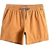 maamgic Men's 5 inch Inseam Shorts Pull-On Relaxed Fit Comfort Stretch Short Shorts with Pocket