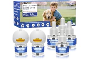 Tailwagpet 8 Pack Dog Calming Pheromones Diffuser Kit - 2 Plug-ins + 6 Refills (48mL Each) - 180 Day Supply for Anxiety, Aggr