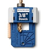 Rockler 3/8" Doweling Jig Kit with Drill Bit &amp; Stop Collar, Steel Bushings | Doweling Jig &ndash; Accurate Dowel Alignment &ndash; Doweling Jig Kit &ndash; Steel Bushings &ndash; Drill Bit Included