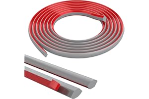 ZYESF Flexible Quarter Round Molding Self Adhesive,Peel and Stick Trim for Waterproof Molding Trim Caulk Strip for Wall Edge Corner,Cabinet Edge,Ceilings Edge,Countertops,Tile Edge (Gray, 16 FT)