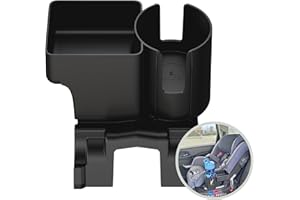 Swigzy Cup Holder and Snack Tray for Nuna RAVA Car Seats (Does not fit Exec, PIPA, or REVV) - Holds Most Kids Water Bottles - Made from Food Safe ABS - Dishwasher Safe