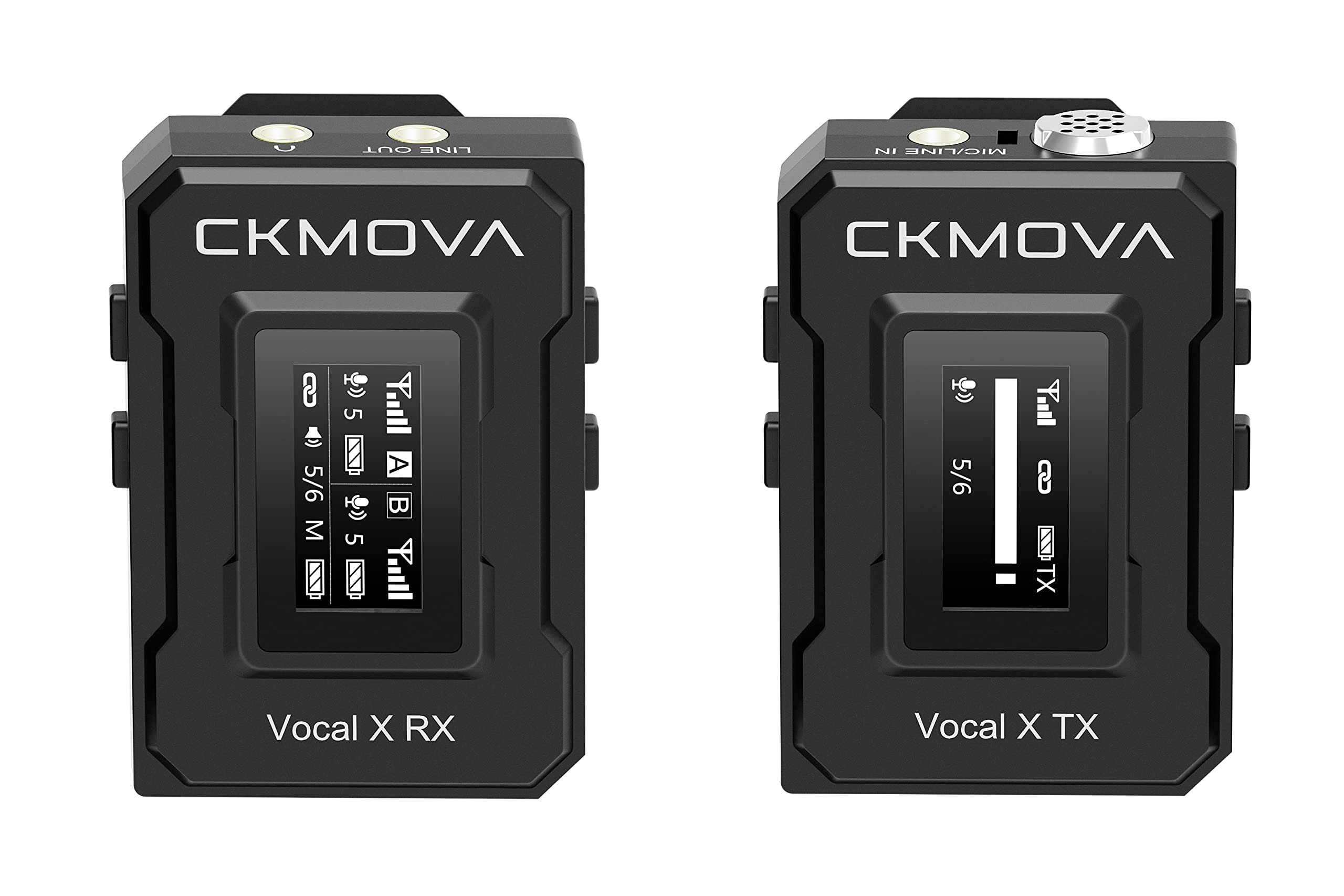 Maplin CKMOVA VOCAL X V1 Ultra Compact 2.4GHZ Dual Channel Wireless Microphone System 1x Transmitter 1x Receiver Kit