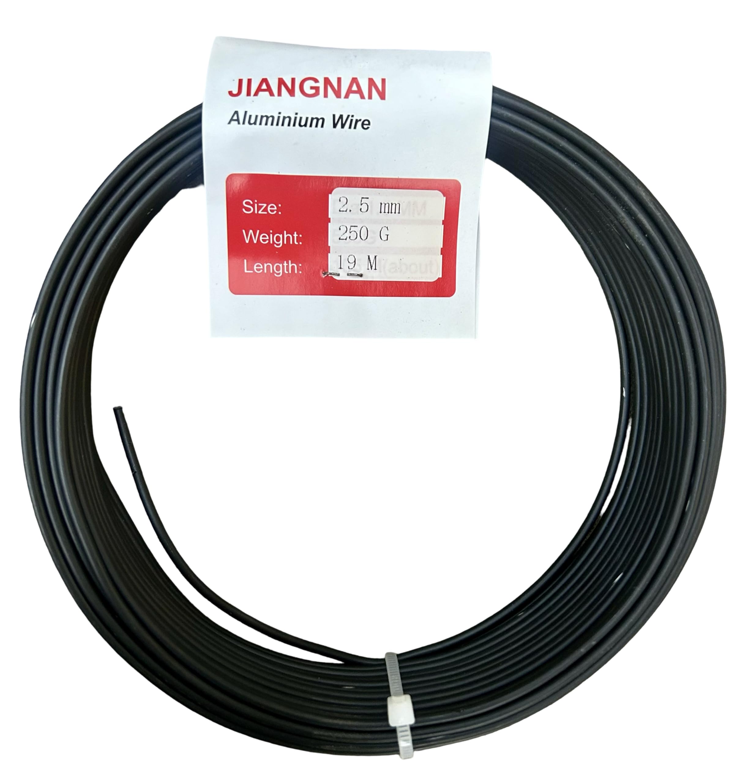 Bonsai2u Bonsai Tree Anodized Aluminium 2.5mm Professional Bonsai Training Wire 250g Large Roll (19 Metres) - Choose Your Size - (2.5mm, Dark Brown/Black)