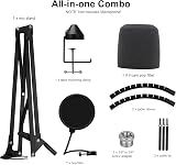 YOUSHARES Shure MV7 Boom Arm with Mic Cover Foam Windscreen Kit view 7