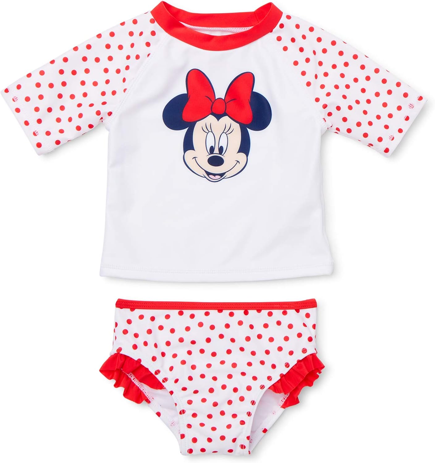 minnie mouse rash guard swimsuit
