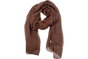 woogwin Women's Cotton Scarves Lady Light Soft Fashion Solid Scarf Wrap Shawl