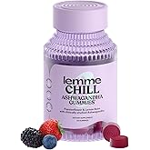 Lemme Chill Stress Relief Gummies (60 Gummies) | 300mg KSM-66 Ashwagandha, Lemon Balm, Passionflower &amp; Goji to Support Relaxation, Healthy Cortisol, Gluten-Free, Non-GMO