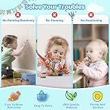 Kikidex Magnetic Drawing Board 8.7in for Toddlers Age 1-3 Mint Blue view 3
