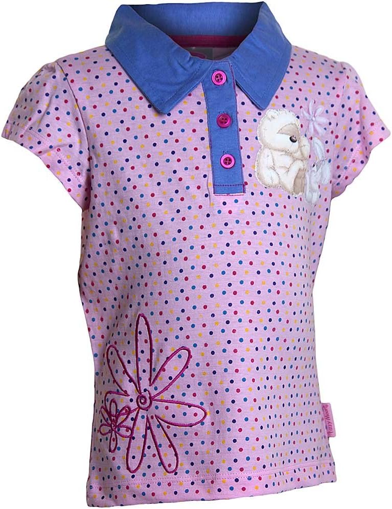 Girls Fizzy Moon Bear Spot Print Polo Shirt - Spot - 5/6 Years