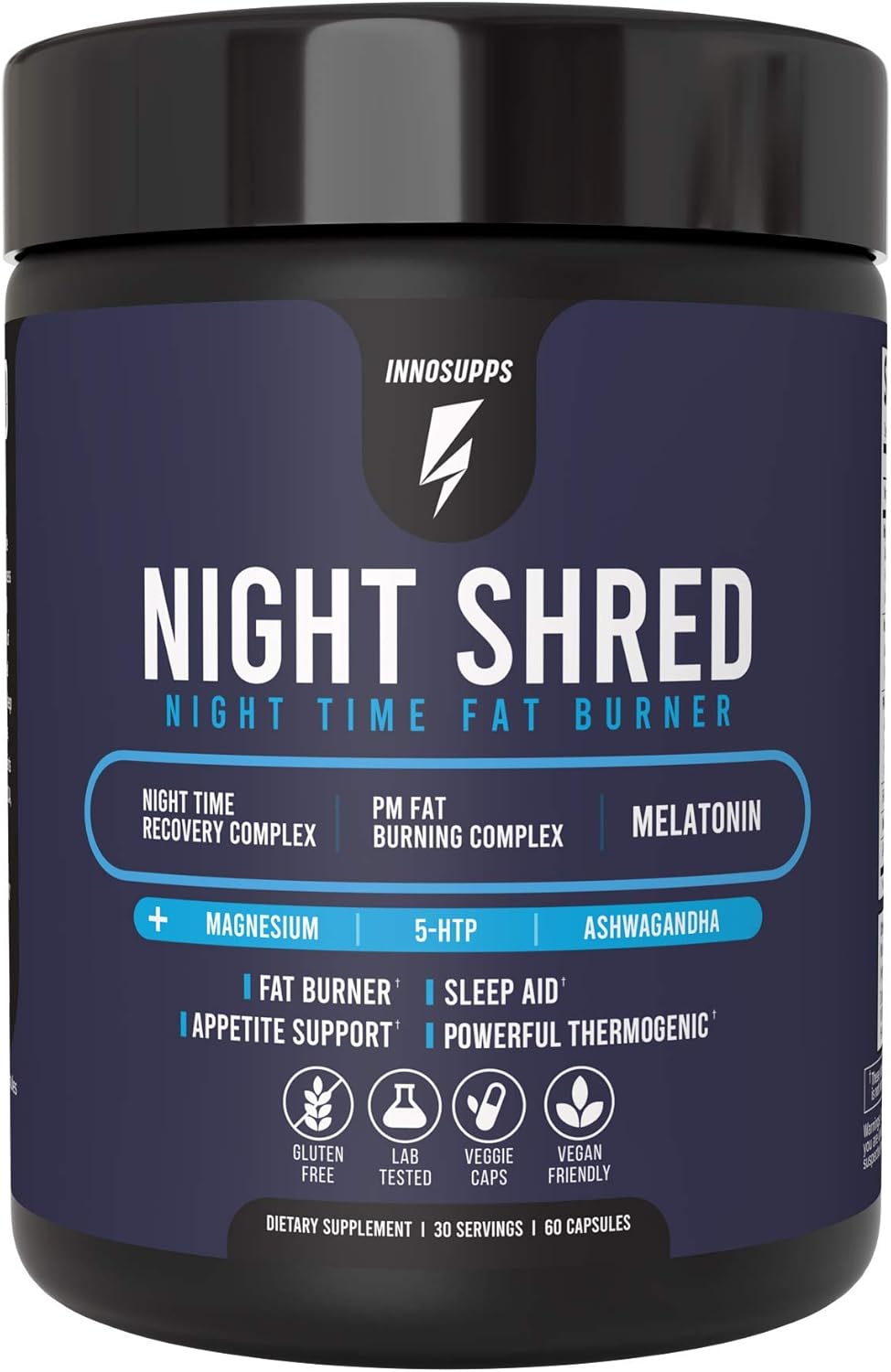 Inno Supps Night Shred - Natural Sleep Support and PM Burner: Health & Personal Care
