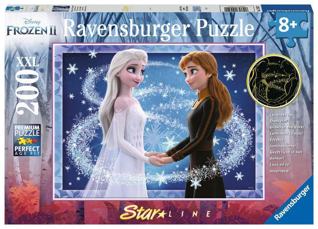 Ravensburger Puzzle 12952 DFZ Frozen 2 Ravensburger Children's Puzzle 12952 Enchanting Sisters 200 Pieces XXL Puzzle for Children from 8 Years Multi-Coloured