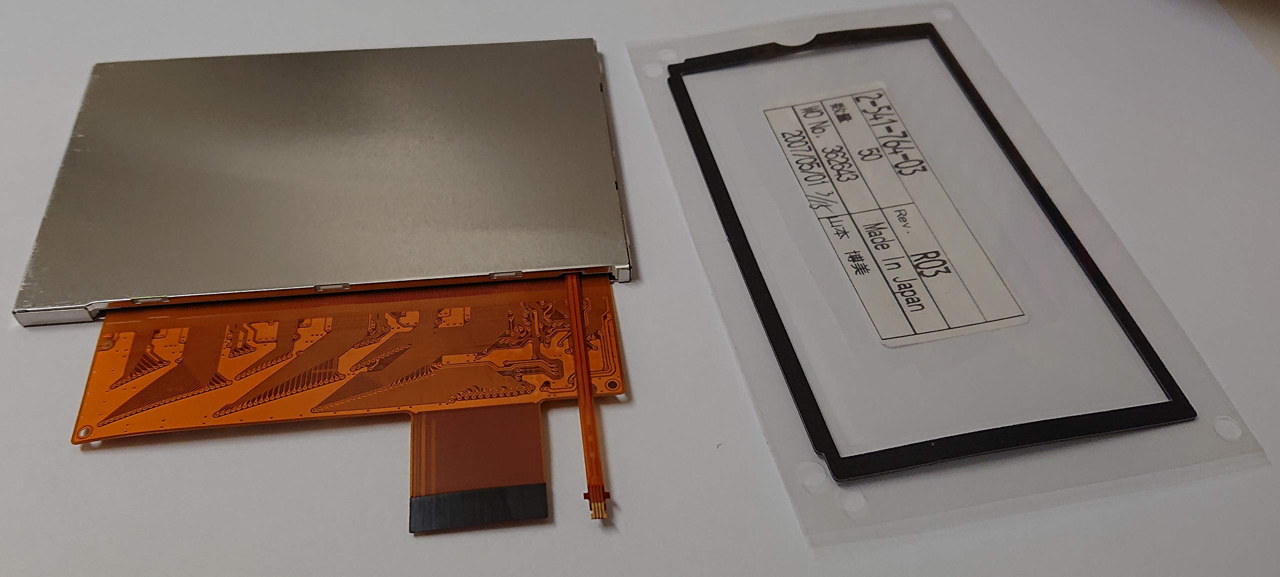 TOTALCONSOLE LCD Screen Replacement for PSP 1000 1001 Series w/Backlight & Cushion Gasket Sony OEM Original, Silver (TC-95222)