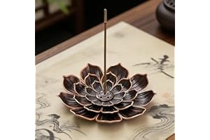 2 Pcs Incense Holder for Sticks, Lotus Incense Burner Holder with Ash CatcherIncense Stick Holders for Meditation Decor Home 