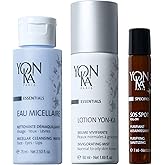 Yon-Ka Purity Travel Set | SOS Spot Roll-On, Eau Micellaire & Lotion Toner | Essential Kit to Cleanse, Purify, Tone & Hydrate Skin | For Dry or Sensitive Skin | 3-Piece Travel Size Set