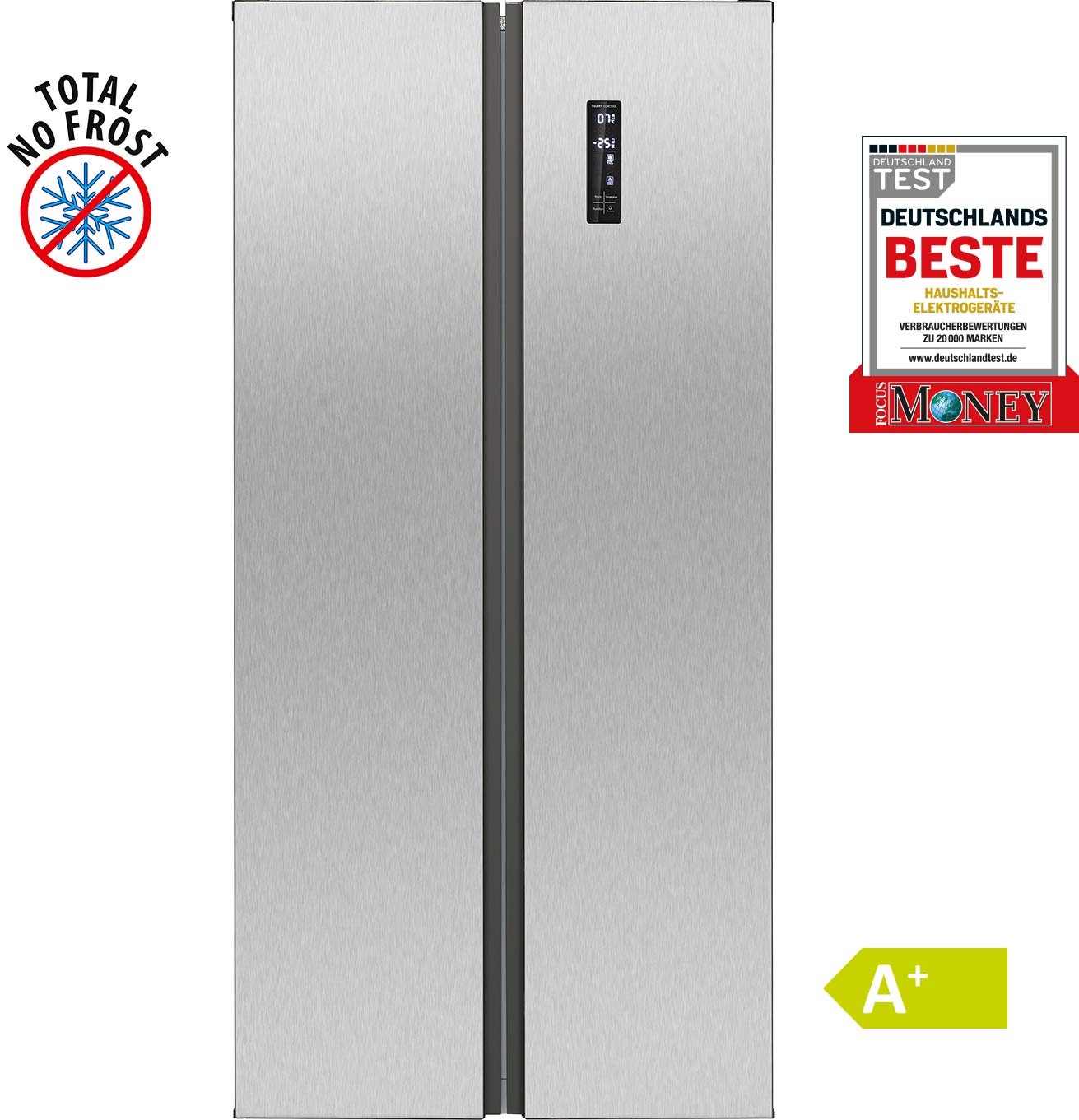 Bomann SBS 2350 IX // Side-by-Side Kombi // 455 litros de ...