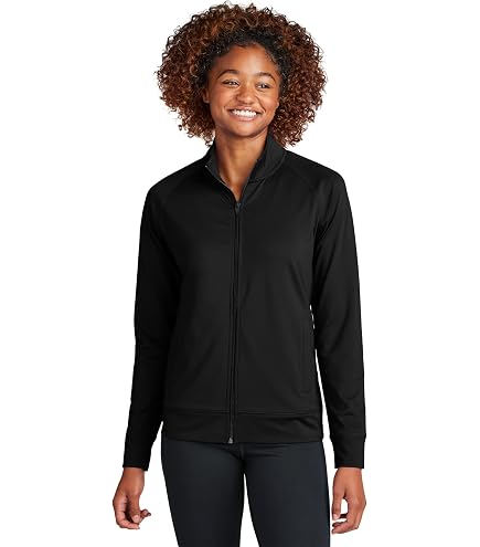 SPORT-TEK Women's Tricot Track Jacket at Amazon Women's Clothing store
