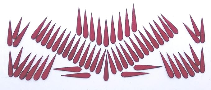 SJ Collection Maroon Tilak Large Black Shade (Height 1.8 CM x Width 4 MM) Forehead Maroon Bindis