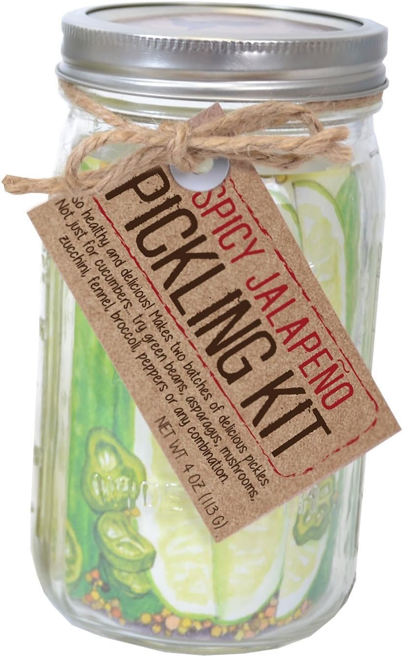 Pelican Bay Pickling Kit and Extra Mix 4oz (Spicy Jalapeno) Makes 4 Batches Total Amazon.ca